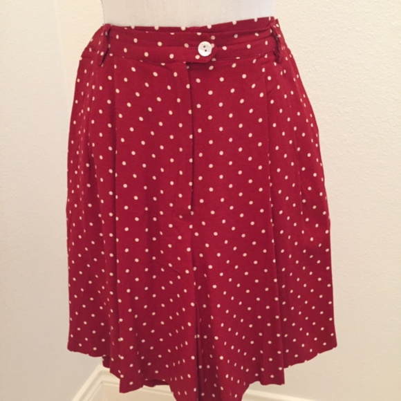 Breeches Pants - Vintage 90's Polka Dot High Waist Shorts